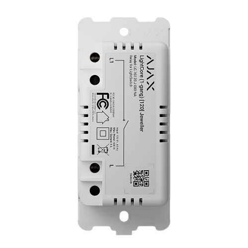 AJAX LightCore (1-gang) 120 (Jeweller) – Smart One-Gang Light Switch Core (9NA)