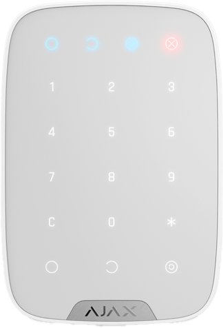 AJAX KEYPAD WIRELESS TOUCH KEYPAD WHITE