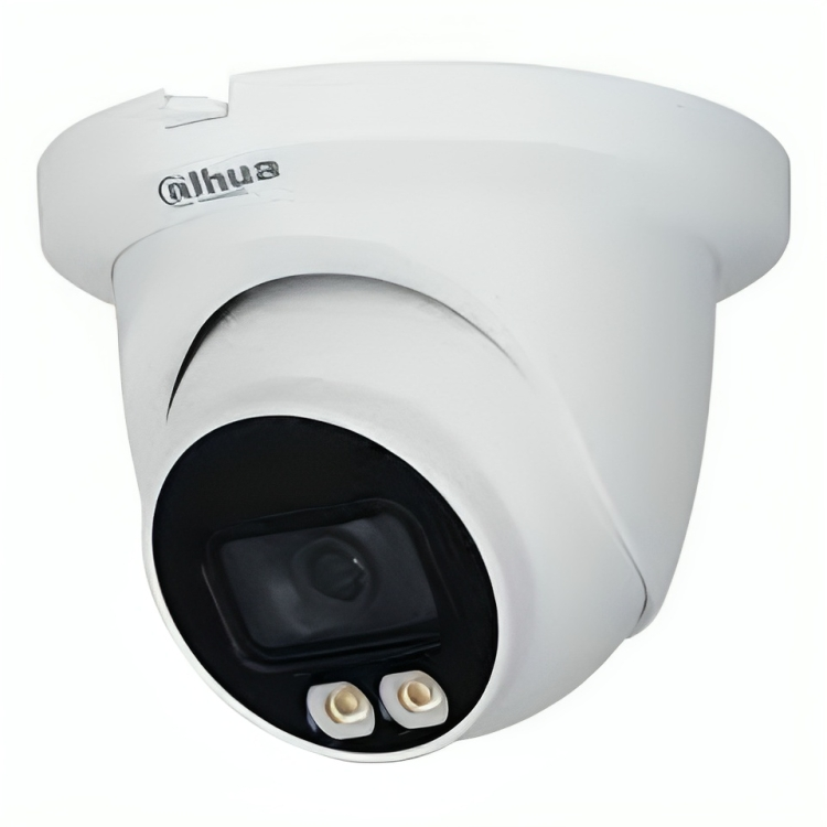 DAHUA OEM IPC-HDW3449TMN-AS-LED-0280B NETWORK CAMERA DOME FULL COLOR METALLIC 4MP 1/2.7” CMOS WARM LED 30M WDR IP67 SMD PLUS