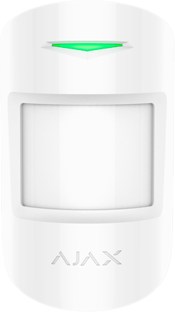AJAX MOTIONPROTECTPLUS WHITE WIRELESS MOTION DETECTOR WITH MICROWAVE SENSOR