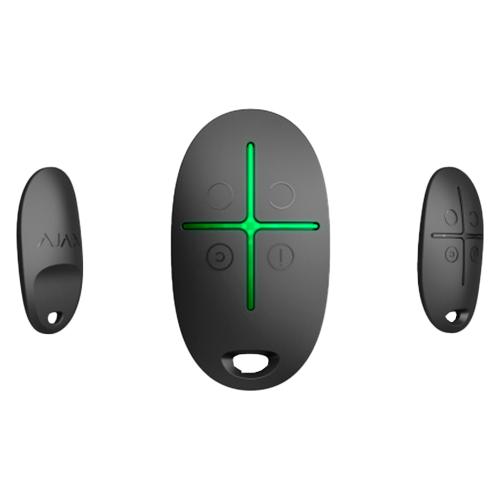 AJAX SPACECONTROL BLACK FOUR-BUTTON REMOTE CONTROL WITH COMMAND DELIVERY INDICATION