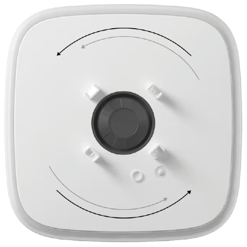 Ajax StreetSiren DoubleDeck (Jeweller) – Wireless Outdoor Siren with LED Frame and Front Panel Brandplate Mount (White, 9NA)