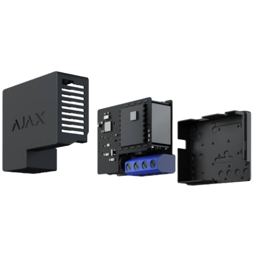 Ajax WallSwitch (Jeweller) – Wireless Power Relay with Energy Monitoring (110–240 VAC, Black)