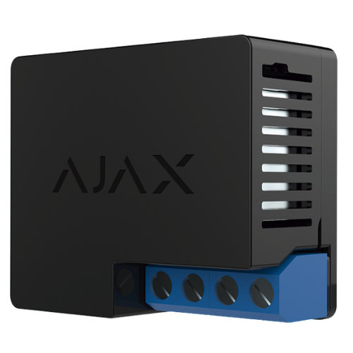 Ajax WallSwitch (Jeweller) – Wireless Power Relay with Energy Monitoring (110–240 VAC, Black)