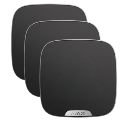 AJAX Brandplate for StreetSiren DoubleDeck (Black, 10-Pack)
