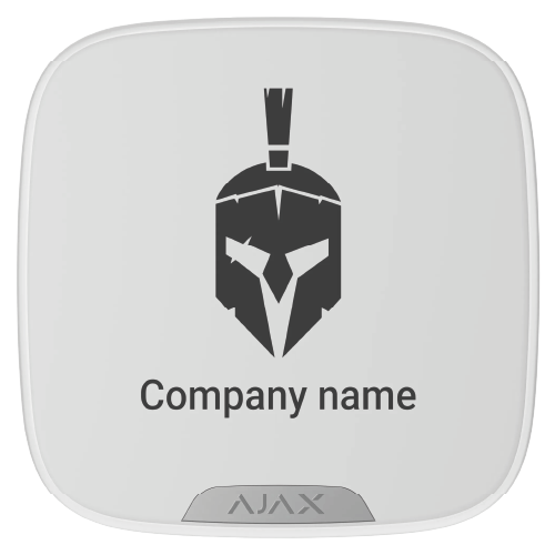 AJAX Brandplate for StreetSiren DoubleDeck (White, 10-Pack)