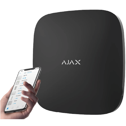 Ajax Hub 2 (4G) Jeweller – Intelligent Security Control Panel with LTE & Photo Verification Support (Black, 9NA/AUX)