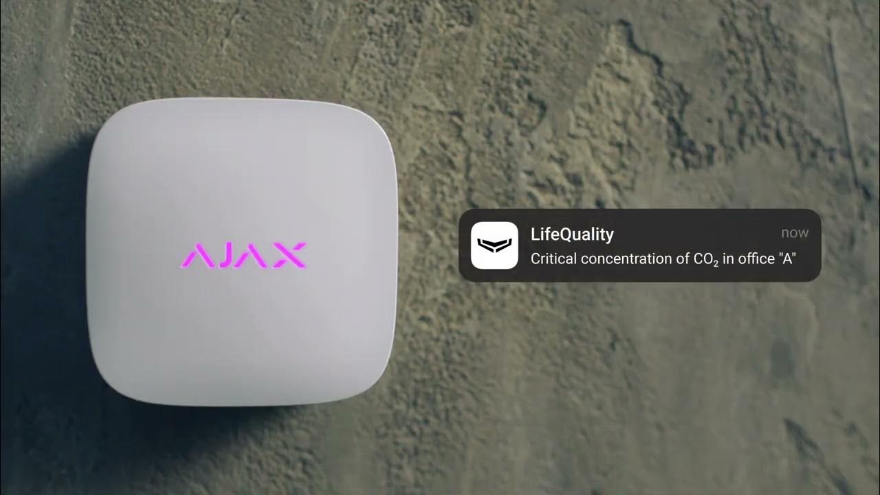 Ajax LifeQuality (Jeweller) – Intelligent Wireless Air Quality Monitor (White, 9NA)