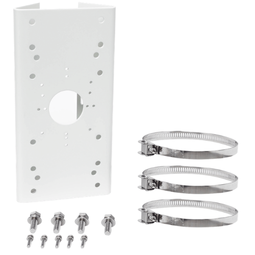 Hikvision DS-1275ZJ – Outdoor Vertical Pole Mount Bracket (144.0 x 131.6 x 44.3 mm / 5.67'' x 5.18'' x 1.74'')
