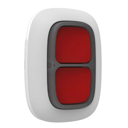 DoubleButton (White) | Wireless Emergency & Hold-Up Button