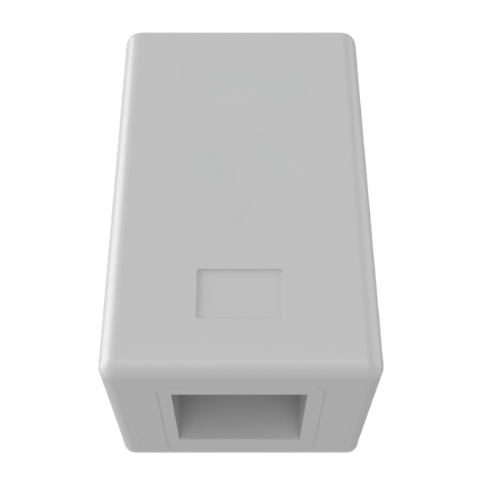 Nitrotel Unloaded Surface-Mount Box 1-Port with Icons (Keystone Compatible, White)