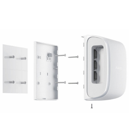 Ajax DualCurtain Outdoor (Jeweller) – Bi-Directional Wireless Outdoor Curtain Motion Detector (White, 9NA)