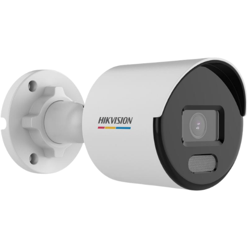 DS-2CD1027G0-LUF – 2MP ColorVu Fixed Bullet Network IP Camera (1080p, F1.0 Super Aperture, 24/7 Full-Color, 30m Warm Light, Built-in Mic, MicroSD, H.265+, IP67, PoE)