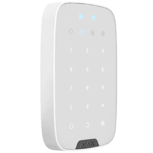 Ajax KeyPad (Jeweller) – Wireless Indoor Touch Keypad (White, 9NA)