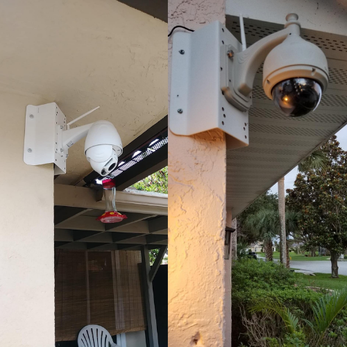 Hikvision DS-1276ZJ – Outdoor Corner Mount Bracket (126 x 105 x 250 mm / $4.96'' x 4.13'' x 9.84'')
