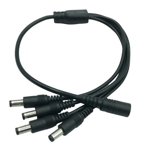 CH-DC0104 1-to-4 DC Power Splitter Cable (5.5 x 2.1 mm)