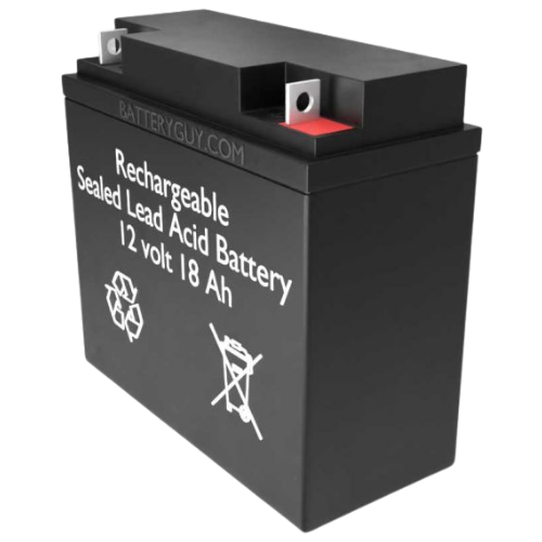 PS1812 (12V 18Ah) – Rechargeable Sealed Lead Acid (SLA / AGM) Backup Battery with Nut & Bolt (NB / M5) Terminals