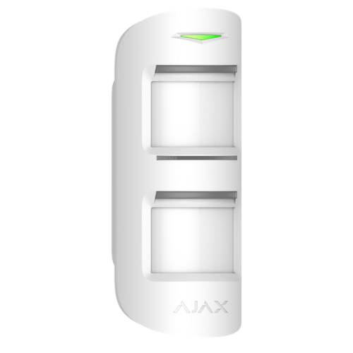 Ajax MotionProtect Outdoor (Jeweller) – Wireless Outdoor Dual-PIR Motion Detector with Anti-Masking & Pet Immunity (White, 9NA)