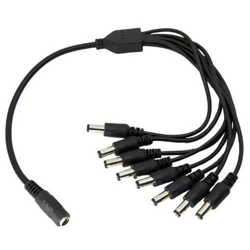CH-DC0108 1-to-8 DC Power Splitter Cable (5.5 X 2.1 mm)