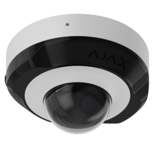 Ajax DomeCam Mini (8 MP / 2.8 mm) – 4K Vandal-Resistant Smart IP Dome Camera (White, ASP)