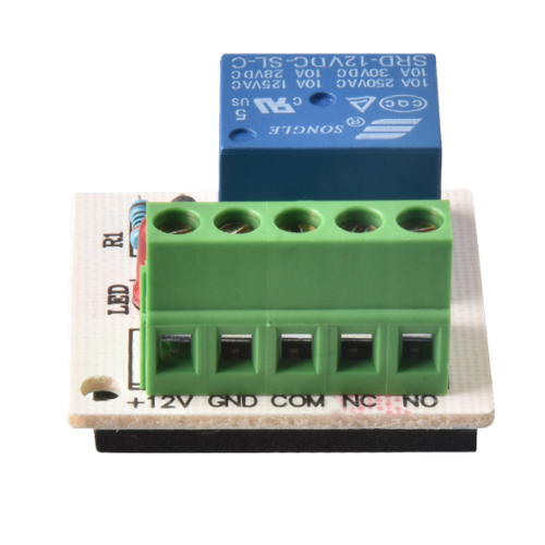 External Relay Control Module for Access Control & CCTV Integration (Form-C Relay Output, 12V DC, Dry Contact Expansion)