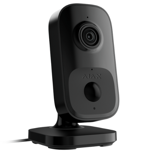 Ajax IndoorCam (4 MP) – Smart Indoor Wi-Fi Security Camera with Integrated PIR & AI (Black, 9NA)