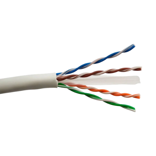 1000FT Category 6 UTP Unshielded Network Cable (23 AWG Solid CCA, White PVC Jacket)