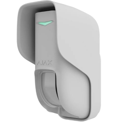 Ajax Curtain Outdoor (Jeweller) – Dual-PIR Narrow-Angle Outdoor Motion Detector (White, 9NA)