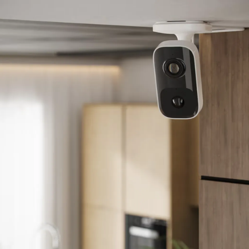 Ajax IndoorCam (4 MP) – Smart Indoor Wi-Fi Security Camera with Integrated PIR & AI (White, 9NA)