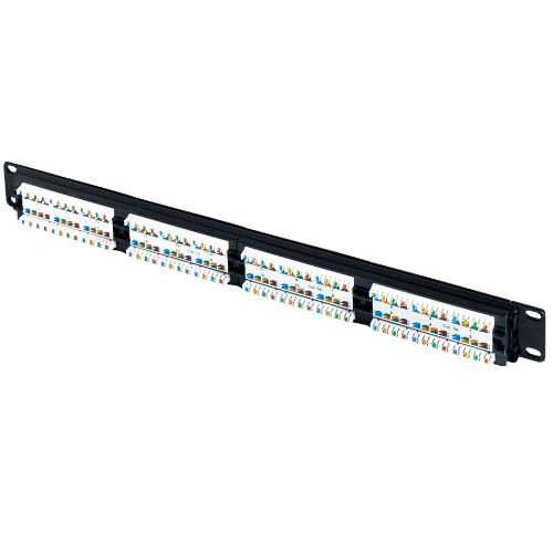 Nitrotel EngineerPro 1U 24-Port Category 6 UTP Patch Panel (110 & Krone Dual IDC, T568A/B, 19