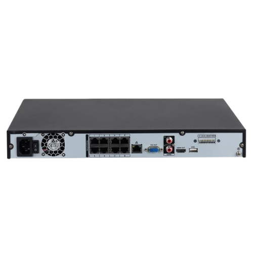 OEM DH-NVR4208-8P-4KS2/L 8-Channel 4K 1U Network Video Recorder with 8 PoE Ports (Smart H.265+, 128 Mbps, 2 SATA up to 32TB, 4K HDMI, 8-Port PoE 130W)