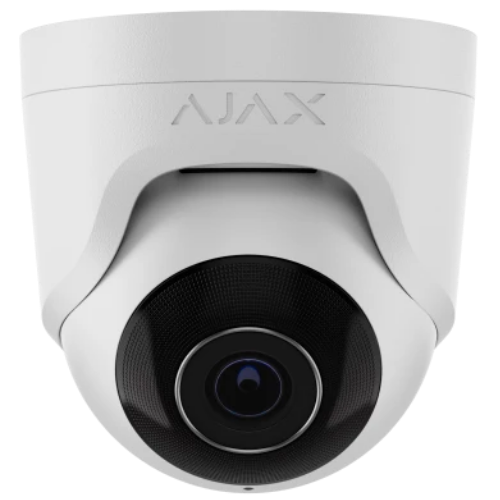 Ajax TurretCam (8 MP / 2.8 mm) – 4K Smart IP Turret Security Camera (White, 9NA)