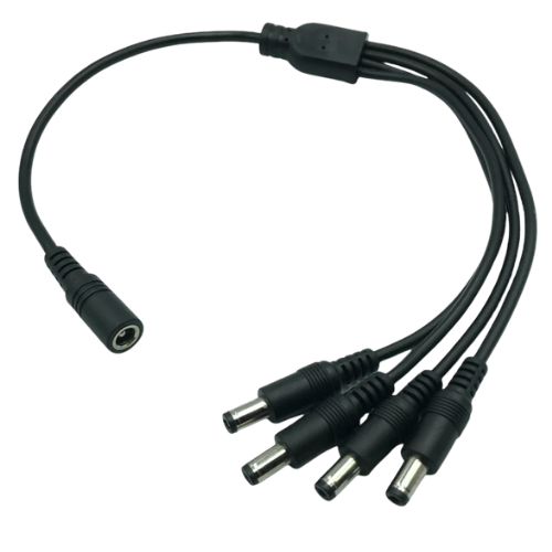 CH-DC0104 1-to-4 DC Power Splitter Cable (5.5 x 2.1 mm)