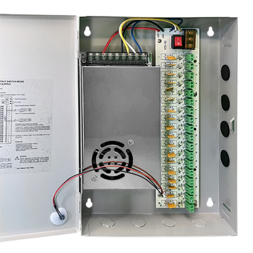 12VDC 30A 18-Channel UL-Listed Power Supply Box