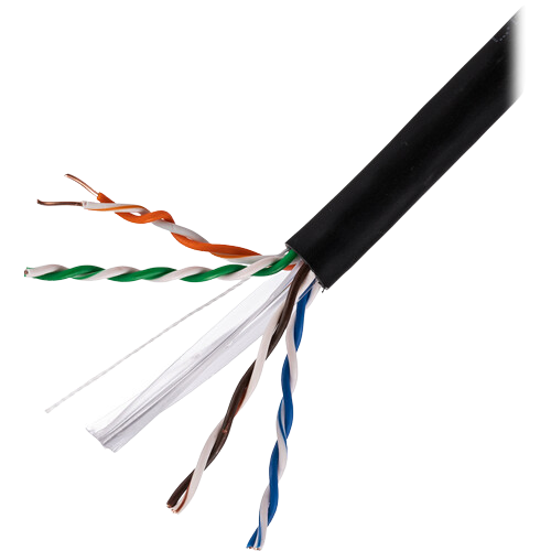 CAT6 DIRECT BURIAL OUTDOOR UTP 23 AWG 4 PAIR BARE COPPER NO GEL FULL COPPER