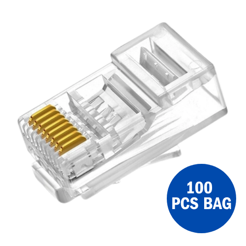 DS-1M01 Cat5e Unshielded RJ45 Connectors (100-Pack Bag)