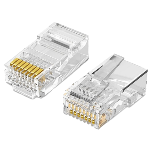 RJ45-6 Cat6 Modular Connector Plugs (100-Pack Bag)