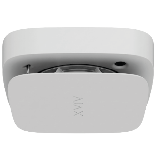 AJAX FireProtect 2 RB (Heat/Smoke/CO) Jeweller – Wireless Smoke, Heat, and Carbon Monoxide Detector with Replaceable Batteries (White, 9NA)