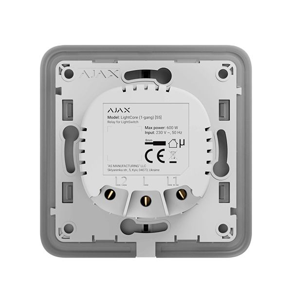 AJAX LIGTHCORE (1-GANG) EUROPE (EU) RELAY FOR A 1-BAND SWITCH