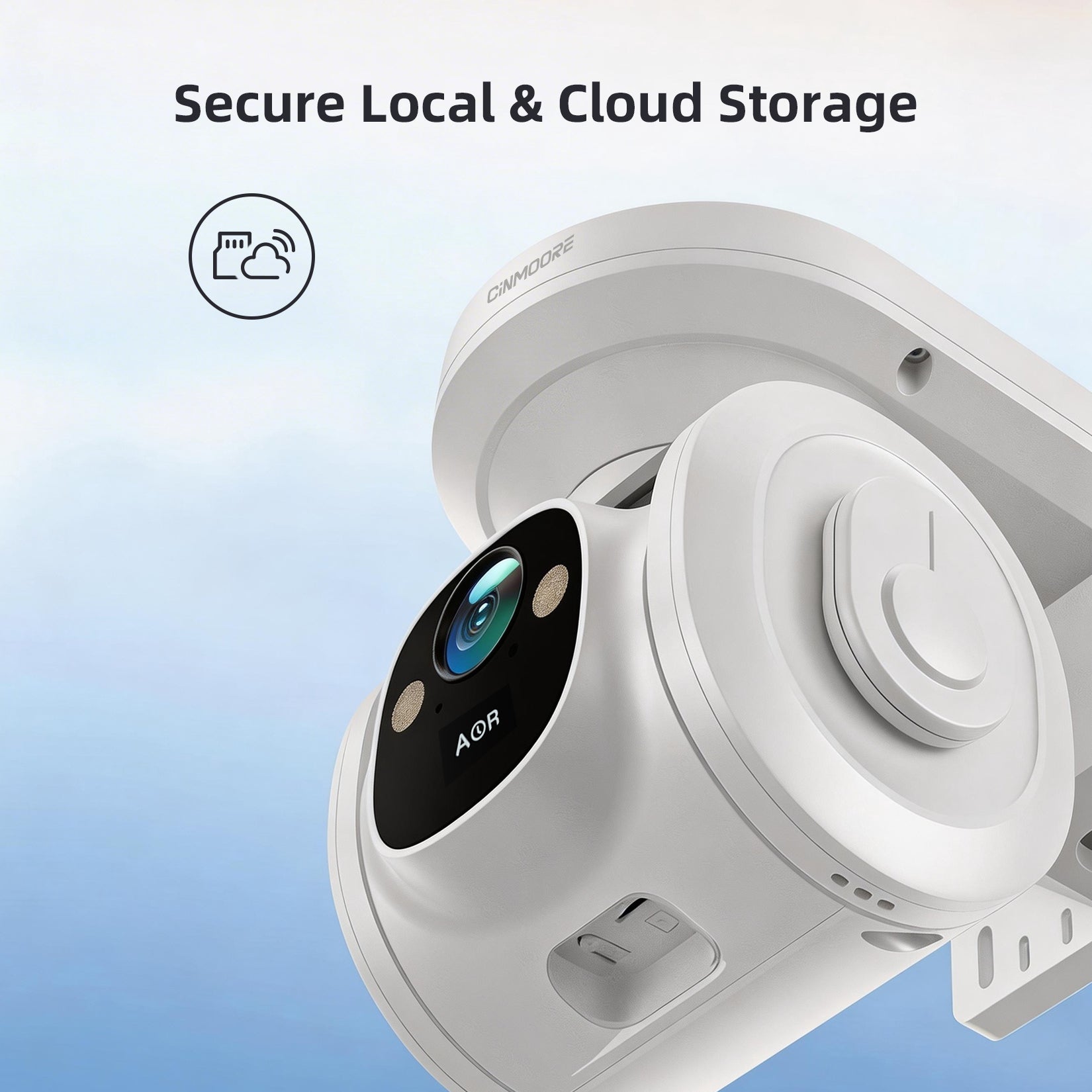 WIFI SOLAR PT2WU 4MP 2.5K WiFi 6 Solar Pan-Tilt Security Camera CINMOORE