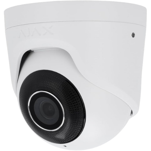 Ajax TurretCam (5 MP / 2.8 mm) – Smart IP Turret Security Camera (White, ASP)