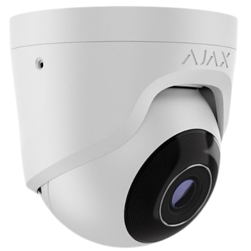 Ajax TurretCam (5 MP / 2.8 mm) – Smart IP Turret Security Camera (White, ASP)