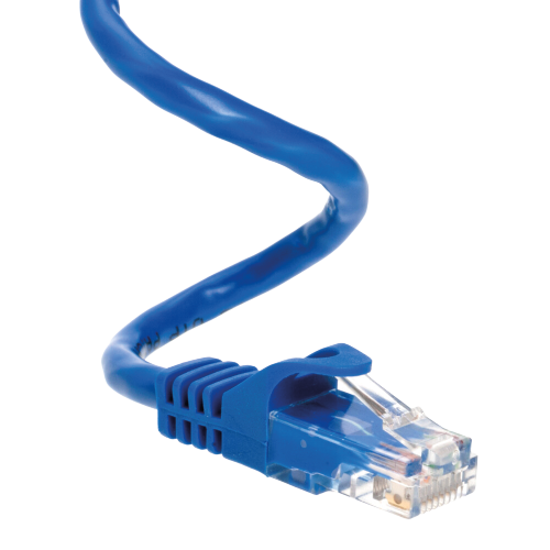907113 – Cat5e UTP Patch Cable 6ft (1.8m, RJ45, Snagless Boot, Blue)