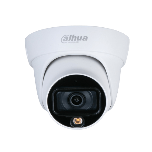 IP Dome Turret plastic/metal FULL COLOR 2MP@30FPS LENTE 3.6MM FOV 106° DWDR LED 30M IP67