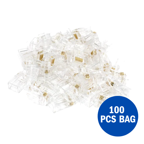 DS-1M01 Cat5e Unshielded RJ45 Connectors (100-Pack Bag)