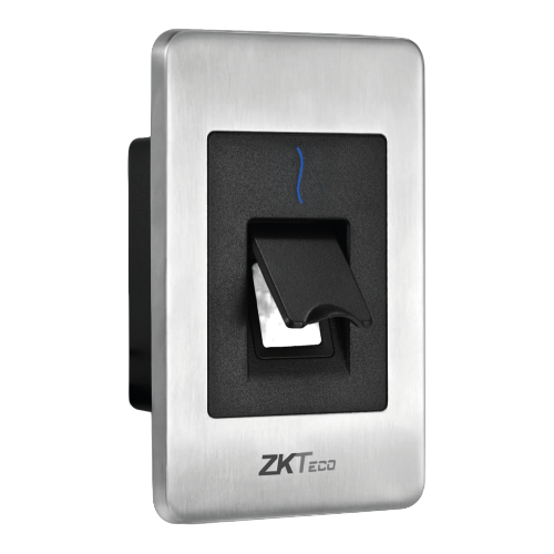 Flush-Mount Outdoor IP65 SilkID Fingerprint & EM Card Reader (Stainless Steel, RS-485)