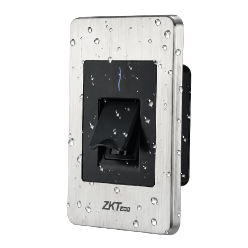 Flush-Mount Outdoor IP65 SilkID Fingerprint & EM Card Reader (Stainless Steel, RS-485)
