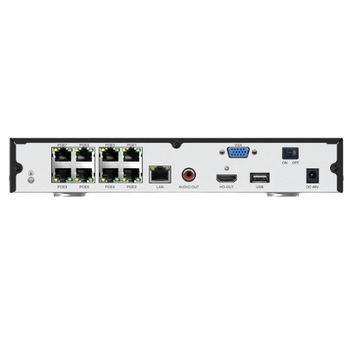 8-Channel 4K Ultra HD PoE Security System: 8MP Full Color Night Vision Cameras with Active Deterrence 2TB HDD and Two-Way Audio