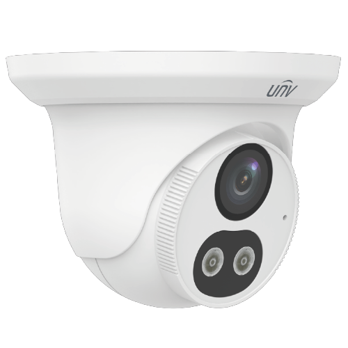 IP CAMERA  4MP TURRET DUAL LIGHT 2.8mm BUILT IN MIC DWDR IR 30M IP67