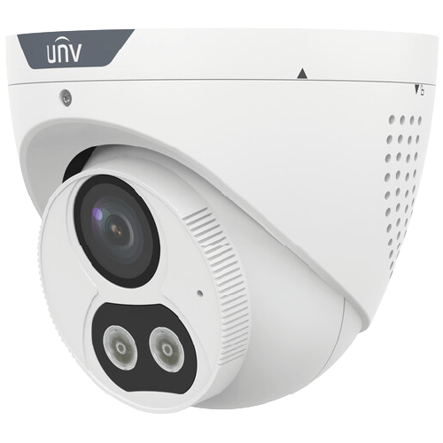 IPC3614SR-ADF28KMC-DL-H Uniview 4MP Dual Light Turret Camera with Two-Way Audio